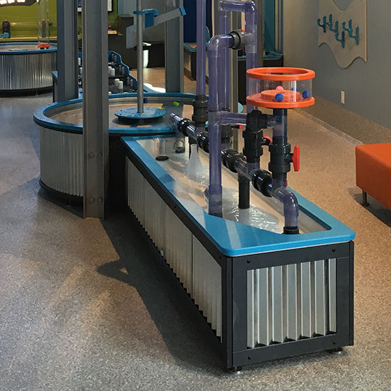 overview of children's water play area